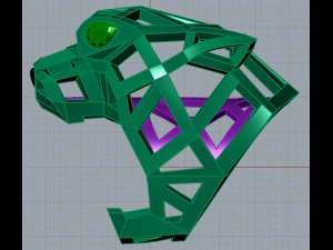 Panther ring 1485 3D Print Model