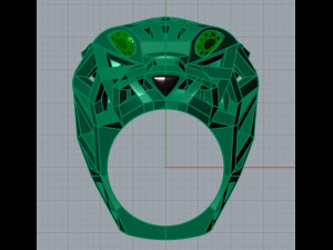 Panther ring 1485 3D Baskı Modeli