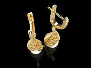 Earrings 1512 3D Принт Модель