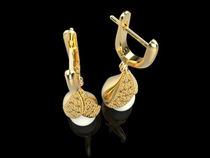 귀걸이 1512 3D 프린트 모델