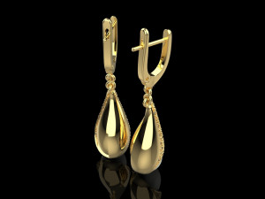 Earrings 1512 3D Принт Модель