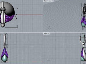 Earrings 1512 3D Принт Модель