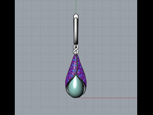 Earrings 1512 3D Принт Модель