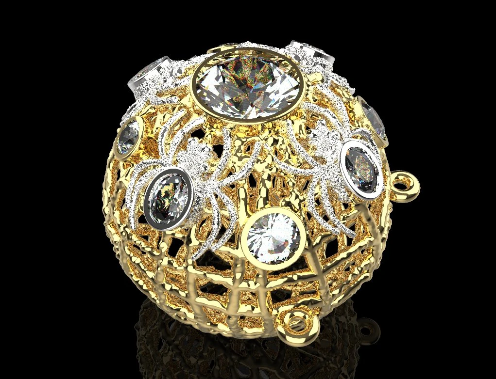 Pendant 1533 3D Print Model .c4d .max .obj .3ds .fbx .stl .blend 