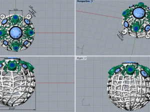 Pendant 1533 3D Print Model
