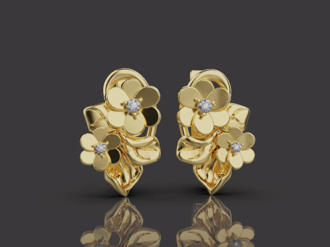 Earrings 54113 3D Print Model