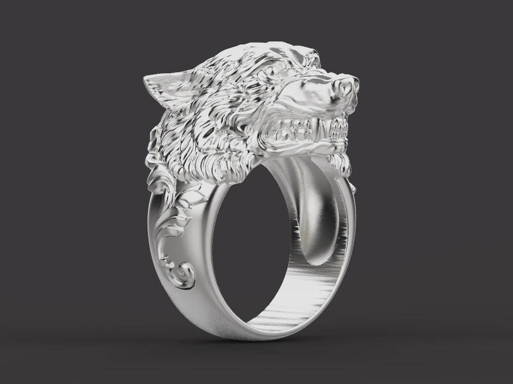Ring Wolf 17050 3D Print Model .c4d .max .obj .3ds .fbx .stl .blend