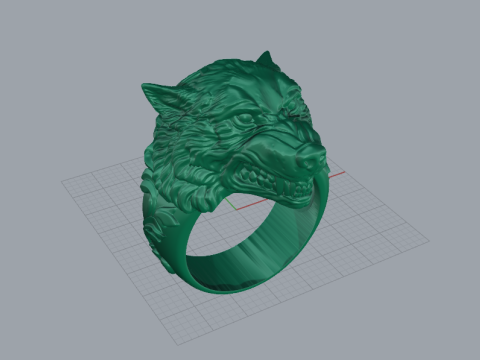 Ring Wolf 17050 3D Принт Модель