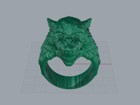 Ring Wolf 17050 3D Принт Модель