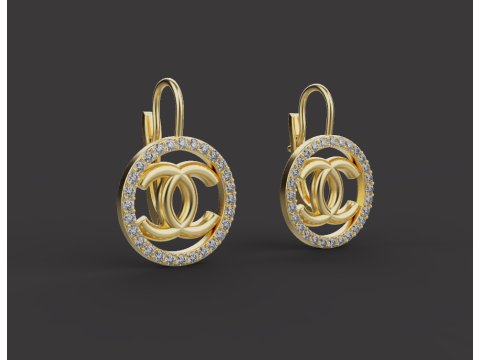 Earrings 15298 3D 打印模型