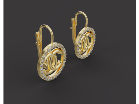 Earrings 15298 Modèles 3D en vedette