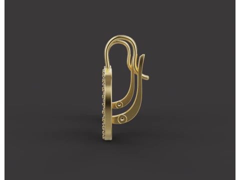 Earrings 15298 3D Print Model