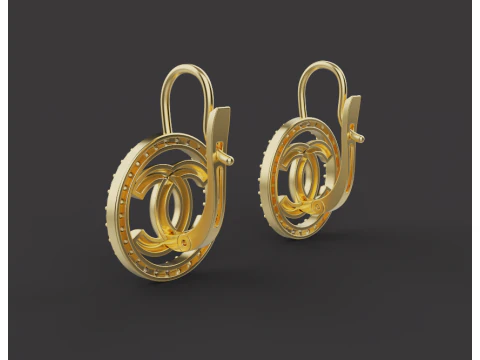 Earrings 15298 3D Print Model