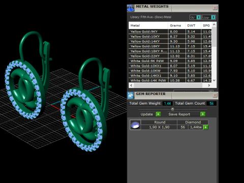 Earrings 15298 3D Print Model