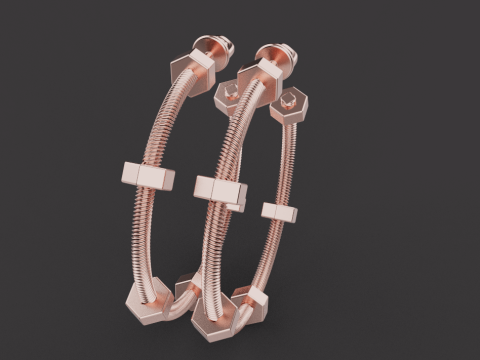 Earrings 17078 3D 打印模型