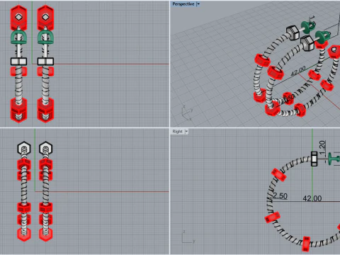 Earrings 17078 3D Print Model