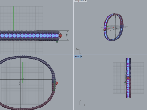 Bracelet 17121 Modèles 3D en vedette
