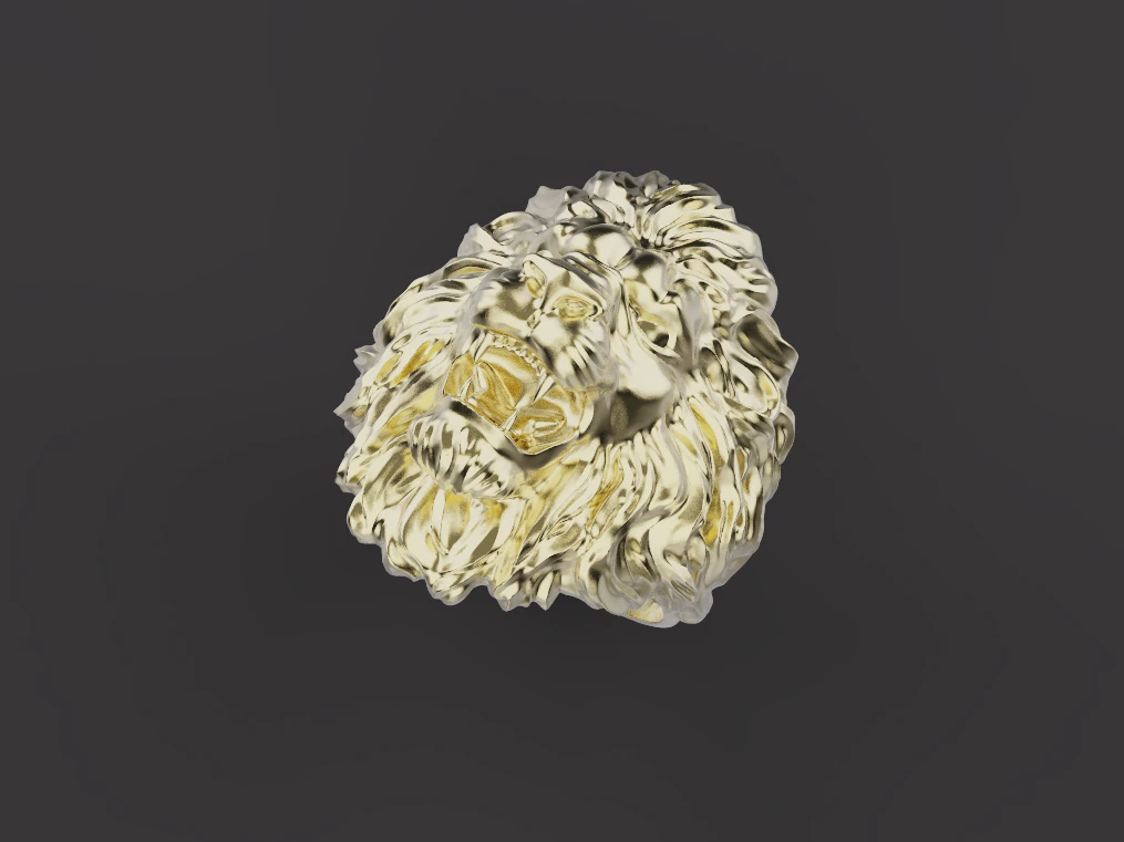Ring Lion 30675 3D Print Model .c4d .max .obj .3ds .fbx .stl .blend