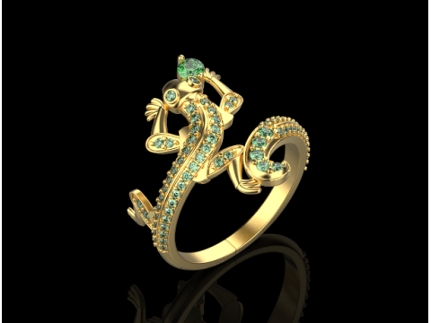 Ring Lizard 29421 3D-printmodel