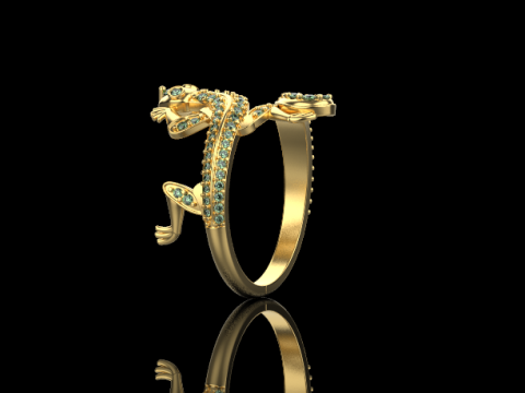 Ring Lizard 29421 3D Print Model