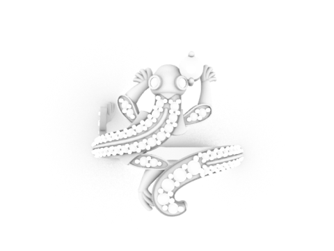 Ring Lizard 29421 3D Print Model
