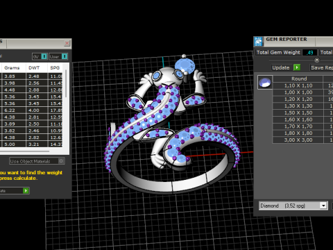 Ring Lizard 29421 3D Print Model