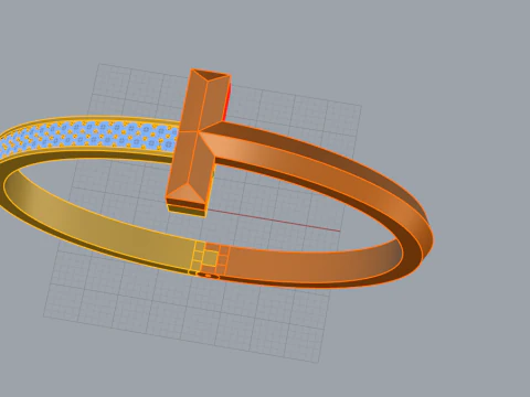 Bracelet 90123 3D Print Model