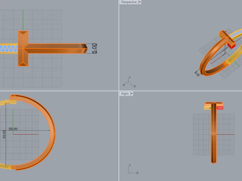 Bracelet 90123 3D Print Model