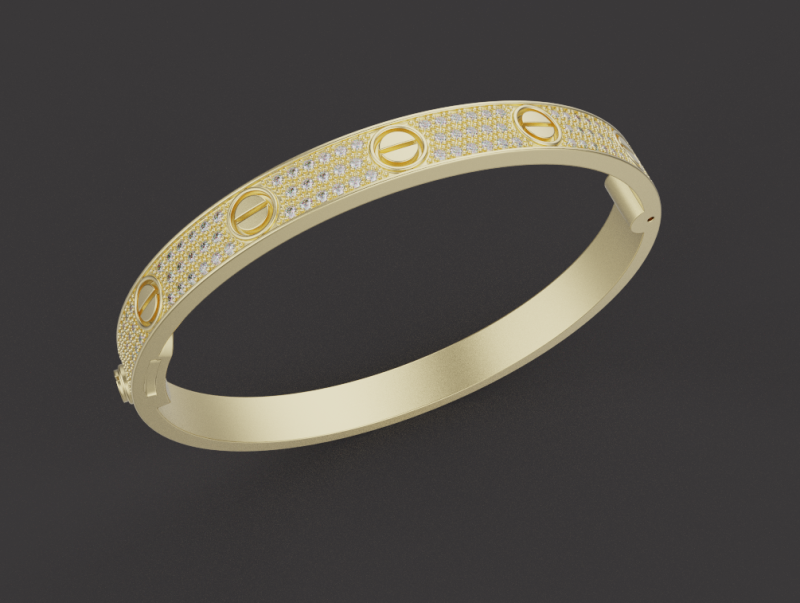 Bracelet 90122 3Dプリントモデル .c4d .max .obj .3ds .fbx .stl .blend