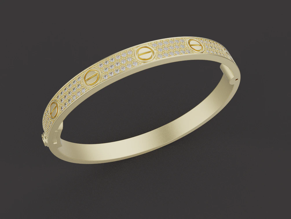Bracelet 90122 3D Print Model .c4d .max .obj .3ds .fbx .stl .blend