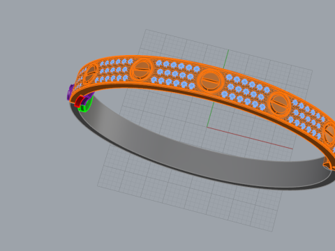Bracelet 90122 3Dプリントモデル