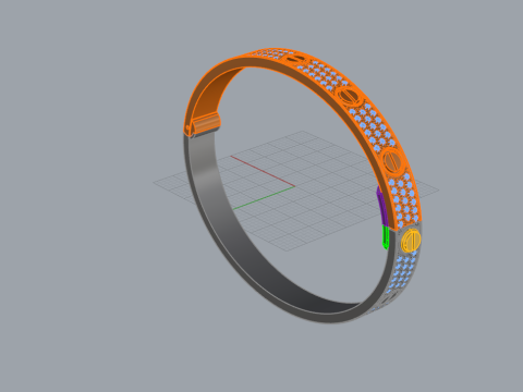 Bracelet 90122 3Dプリントモデル
