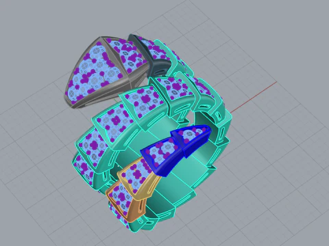 Ring snake 75041 3D Print Model
