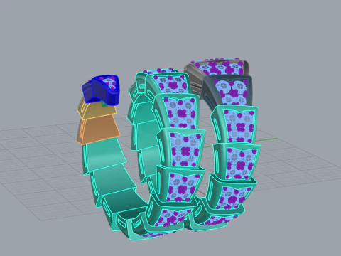 Ring snake 75041 3D Print Model
