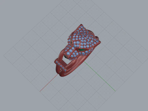 Ring Panthere 75031 3D Print Model
