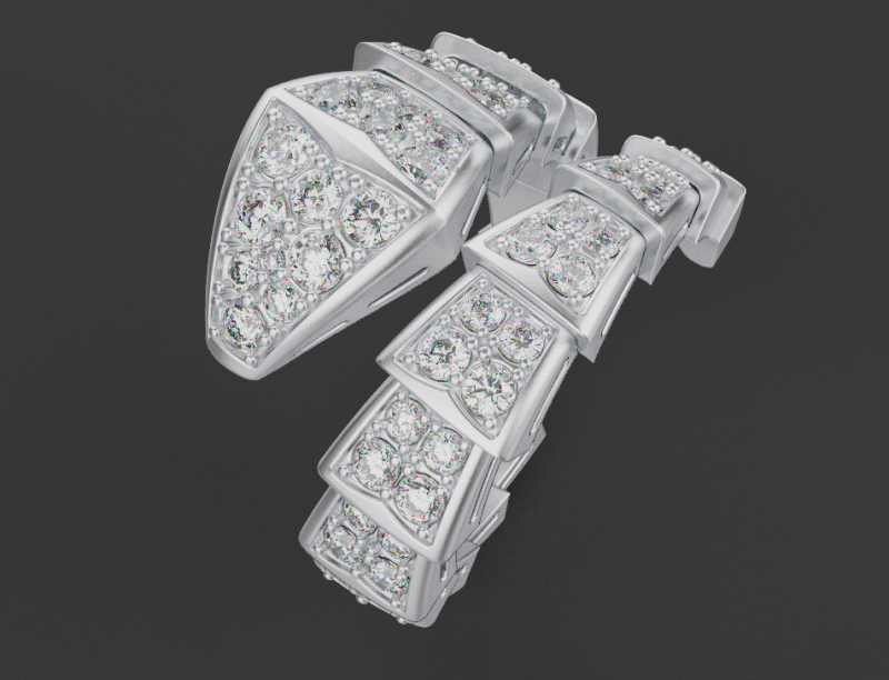 Ring Snake 66766 3D Baskı Modeli .c4d .max .obj .3ds .fbx .stl .blend