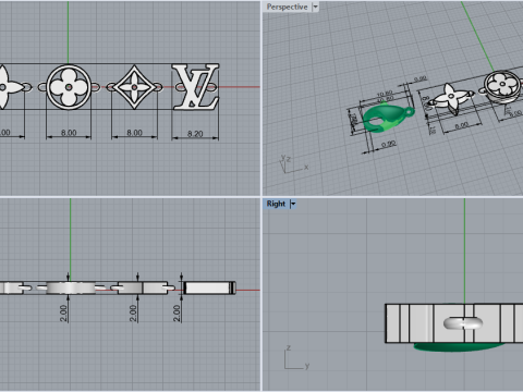 Bracelet 66569 3D Print Model