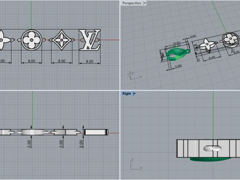 Bracelet 66569 3D Print Model