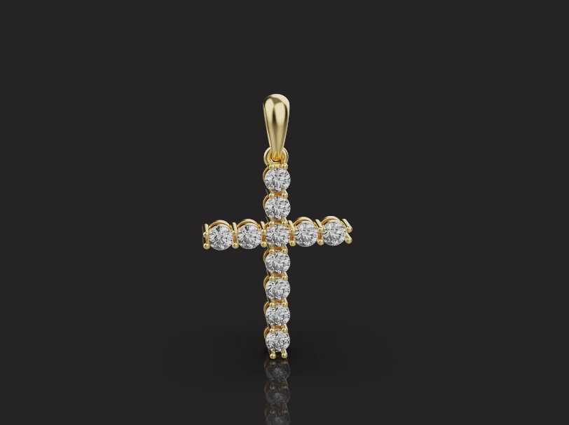 Pendant Cross 54931 3D Print Model .c4d .max .obj .3ds .fbx .stl .blend