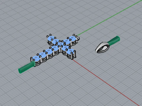 Pendant Cross 54931 3D Print Model