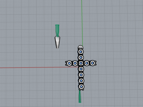 Pendant Cross 54931 3D Baskı Modeli