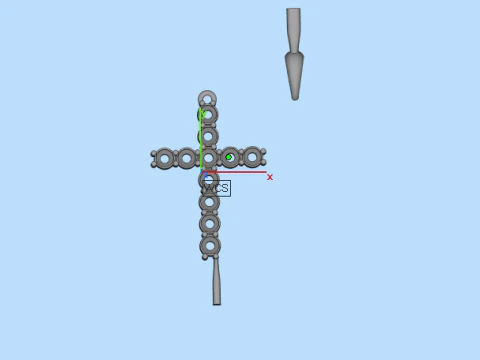Pendant Cross 54931 3D Print Model