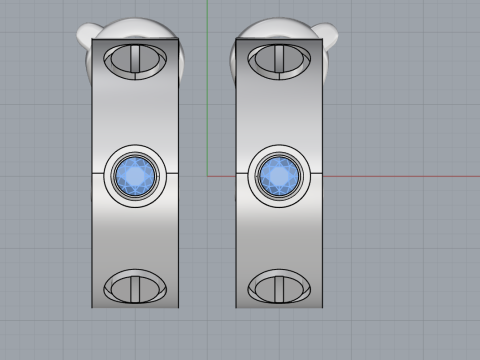 Earrings 65725 3D Модель