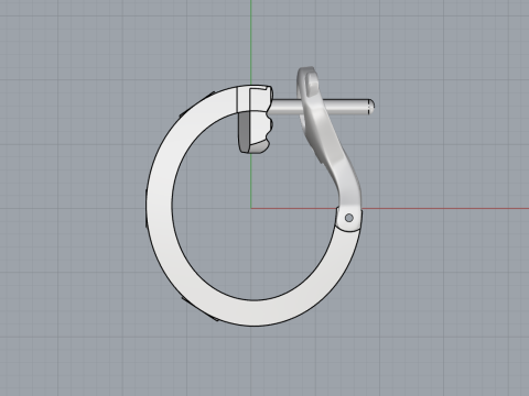 Earrings 65725 3D Модель