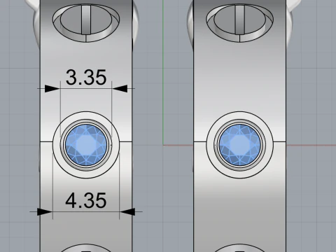 Earrings 65725 3D Model