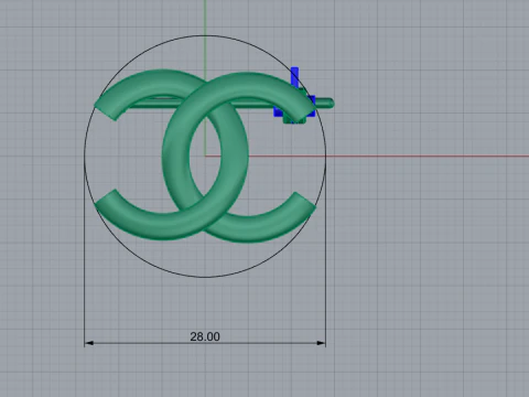 Brooch 66048 3D Model