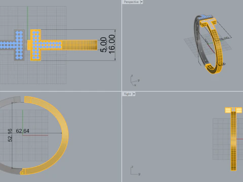 Bracelet 66135 3D Model