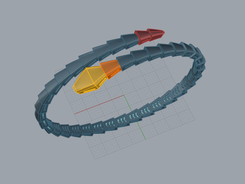 Serpent Bracelet 66998 3D Модель