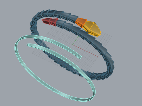 Serpent Bracelet 66998 3D Модель