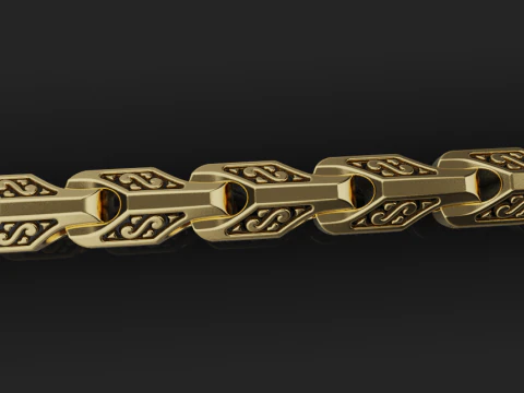 Łańcuszek 66986 Model 3D